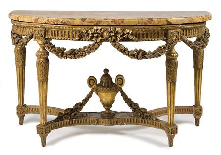 Louis XVI Style Gilt-Wood Console
	