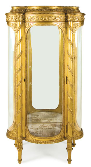 Louis XVI Style Gilt-Wood Mirrored