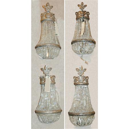 Set of Four Louis XVI Style Silver Plated