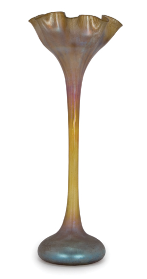 Tiffany Favrile Glass Vase
	  Estimate:$4,000-$6,000