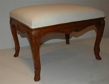 Louis XV Style Carved Walnut Footstool Estimate nbsp 250 nbsp nbsp nbsp 450 681a4