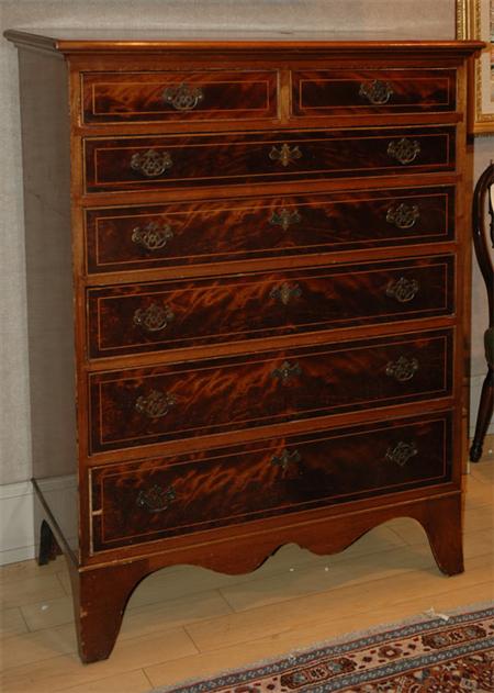 George III Style Inlaid Mahogany 681ae