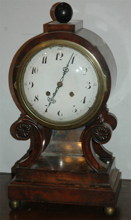 Regency Mahogany Mantel Clock
	Estimate:&nbsp;$600&nbsp;&nbsp;-&nbsp;$800