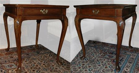 Pair of Queen Anne Style Mahogany 681be