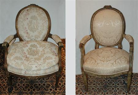 Two Louis XVI Style Painted Fauteuils Estimate nbsp 300 nbsp nbsp nbsp 400 681c0