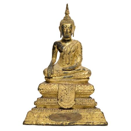 Thai Gilt Bronze Buddha Estimate 200 400 682ad