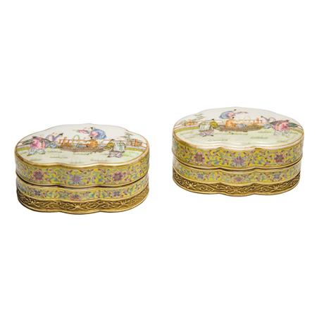Pair of Chinese Famille Rose Glazed 682af