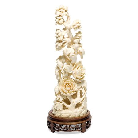 Chinese Ivory Carving of Blossoming