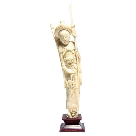 Chinese Ivory Carving of a Female 682db