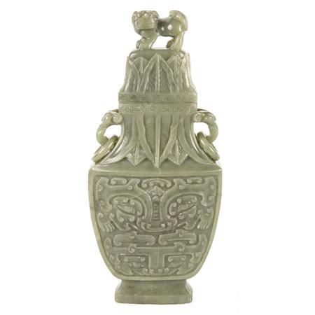 Chinese Celadon Jade Vase Estimate 1 500 2 000 682ea