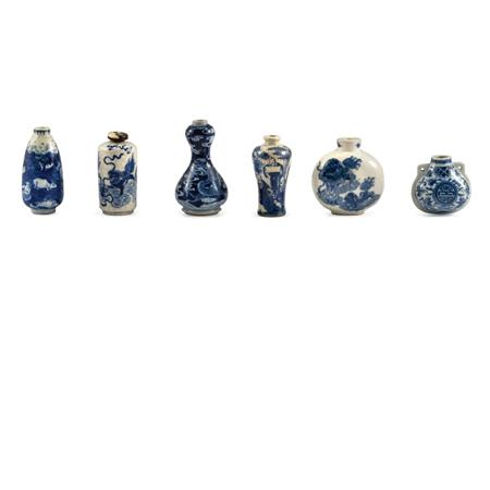 Group of Six Chinese Blue and White 68304