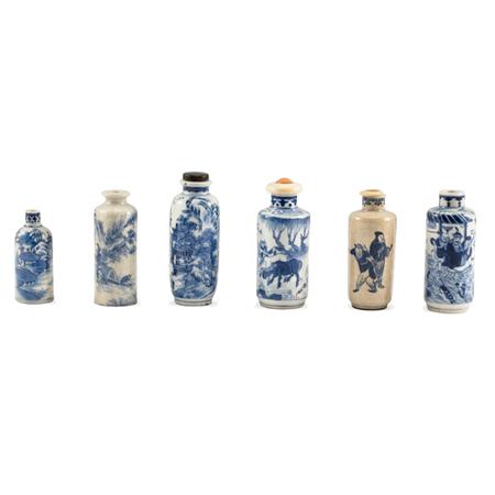 Group of Six Chinese Blue and White 68306