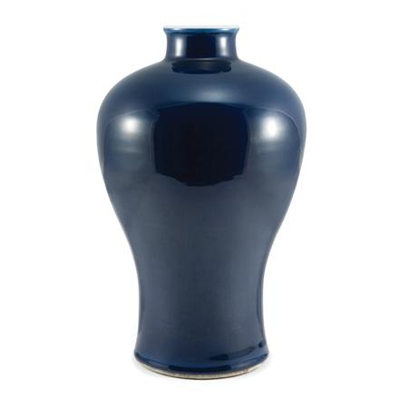 Chinese Blue Glazed Porcelain Meiping
	