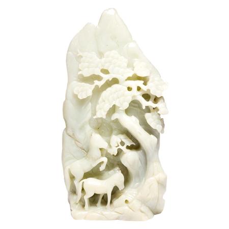 Chinese Jade Mountain Form Carving  6831d