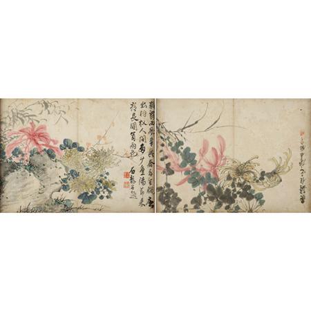 Chinese School 20th Century Flowers  68321