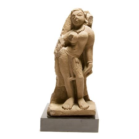 Indian Sandstone Figure of a Female
	