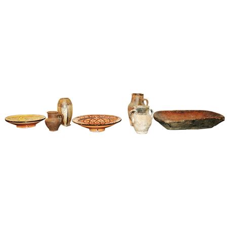 Group of Three Pottery Vessels  68399