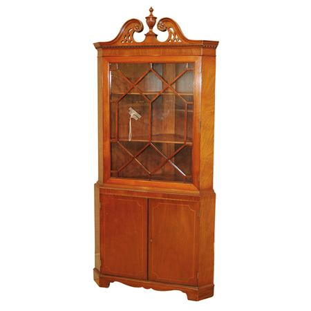 George III Style Mahogany Corner 683ac