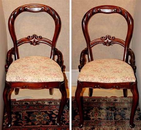 Pair of Victorian Style Walnut 683c3