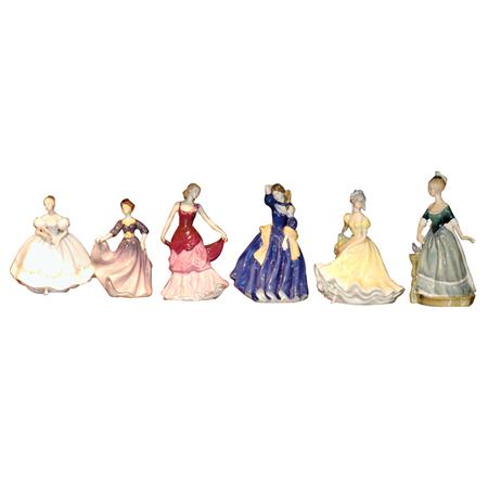 Group of Six Royal Doulton Figures