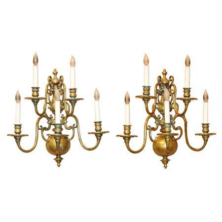 Pair of Dutch Baroque Style Brass 683e0