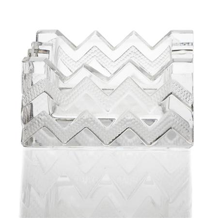 Lalique Molded Glass Soudan Ashtray
	