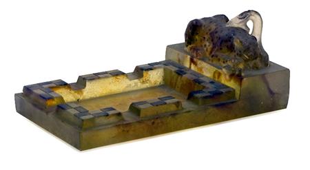 G. Argy-Rousseau Pate de Cristal Ashtray
	