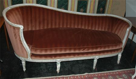 Louis XVI Style Painted Canape 680ba