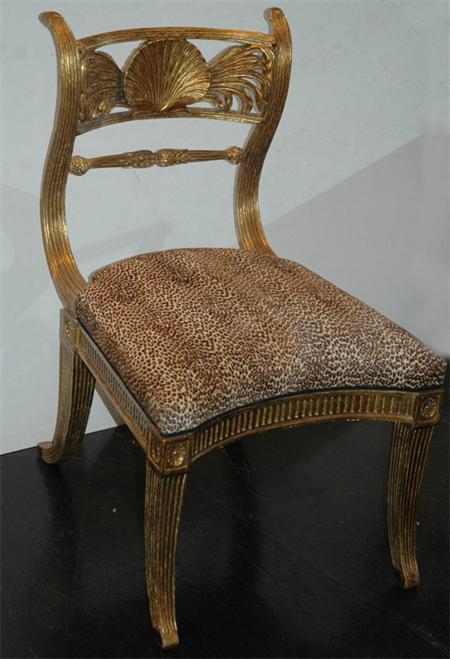 Regency Style Gilt Wood Side Chair Estimate nbsp 500 nbsp nbsp nbsp 700 680c0