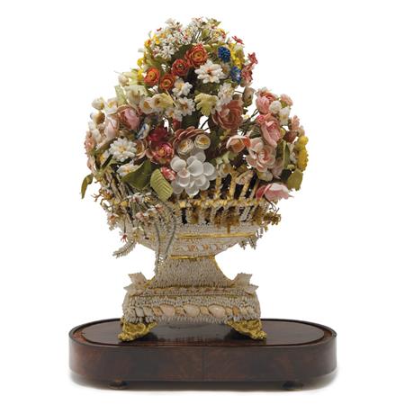 Victorian Shell Floral Arrangement 6810b