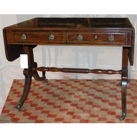 Regency Mahogany Sofa Table  685c9