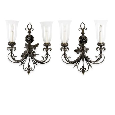 Pair of Italian Baroque Style Silvered 685d1
