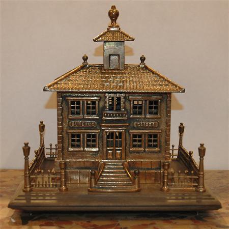 French Gilt-Bronze Model of a Bank
	