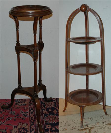 Pair of George III Style Mahogany Basin