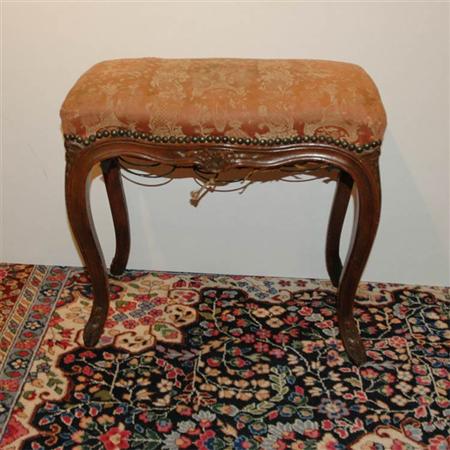 Louis XV Style Walnut Upholstered 685fc