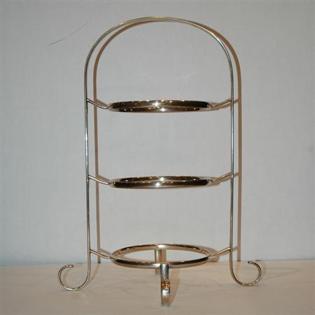 Silver Plated Three-Tier Plate