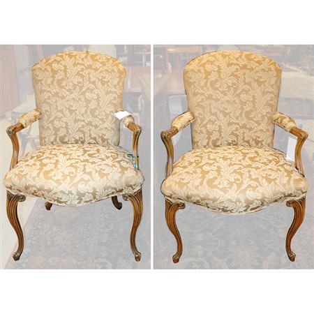 Pair of Louis XV Style Fruitwood