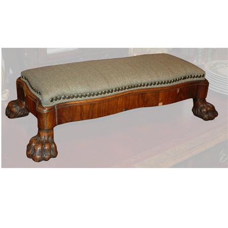 Georgian Style Mahogany Upholstered 6865d