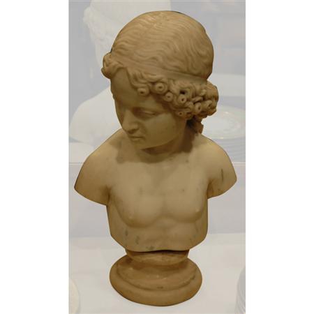 Marble Bust of a Youth Estimate 500 700 6867b