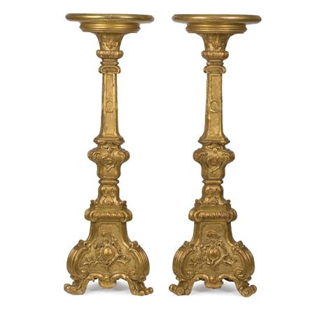 Pair of Italian Rococo Style Gilt Wood 68692