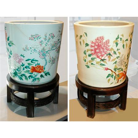 Pair of Chinese Famille Rose Porcelain