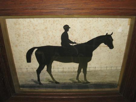 British School Silhouette of a Jockey