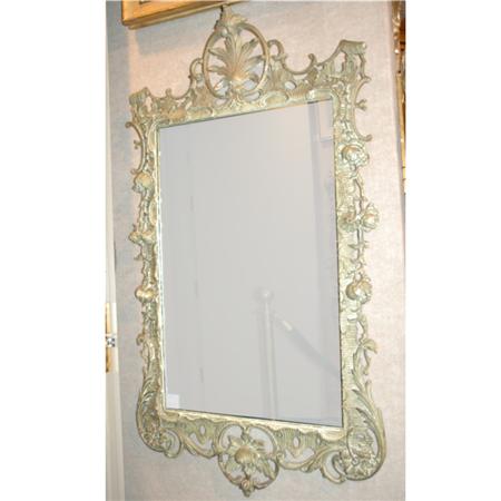 Rococo Style Painted Wood Mirror  68705