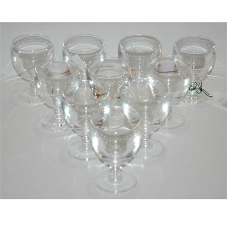 Set of Twenty Steuben Glass Wine 6870a