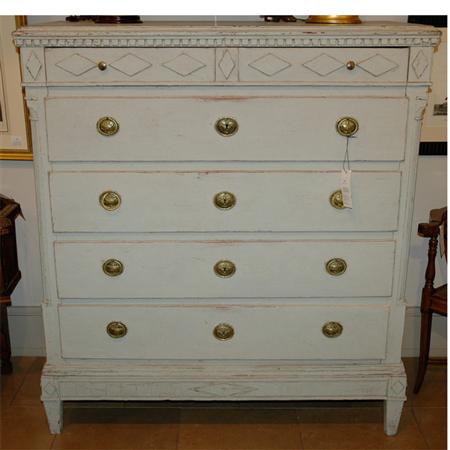 Provincial Painted Wood Chest of