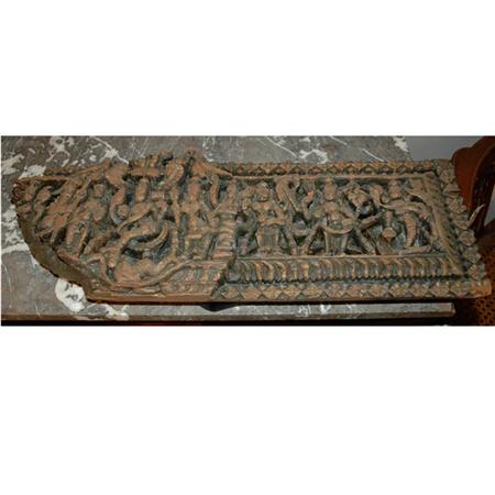 Thai Carved Wood Panel Fragment  68749