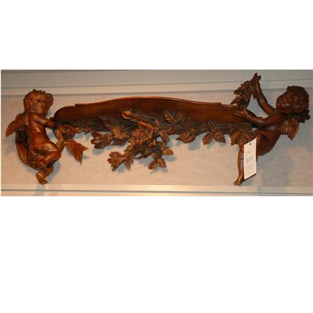 Continental Carved Oak Wall Bracket  6874b