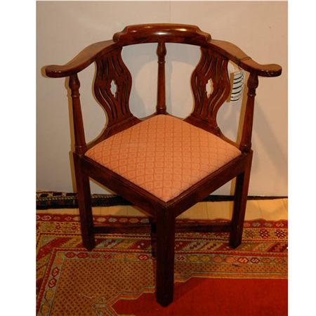 George III Style Mahogany Corner 6875d