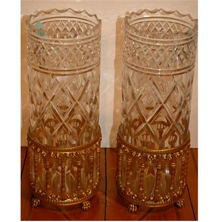 Pair of Gilt Metal Mounted Cut 68763