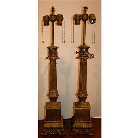 Pair of Neoclassical Style Gilt-Metal